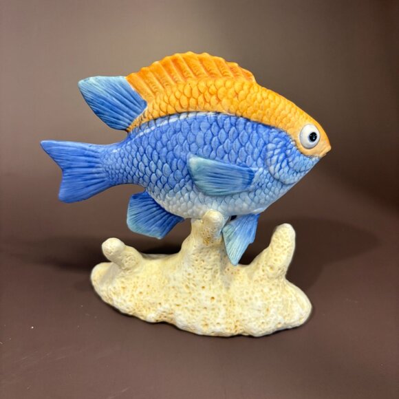 Vintage Silvestri Fish Sculpture 1980's-90s Nautical Home Decor Bathroom Accents - Picture 3 of 10